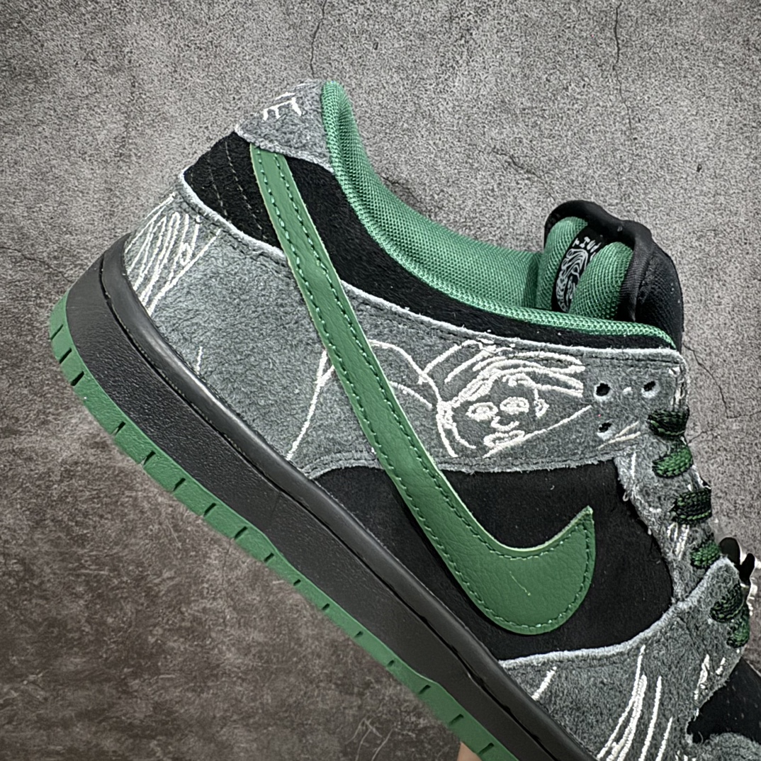  There Skateboards Dunk SB Low 低筒 复古板鞋 休闲鞋 男鞋 女鞋 波鞋 黑绿 HF7743-001