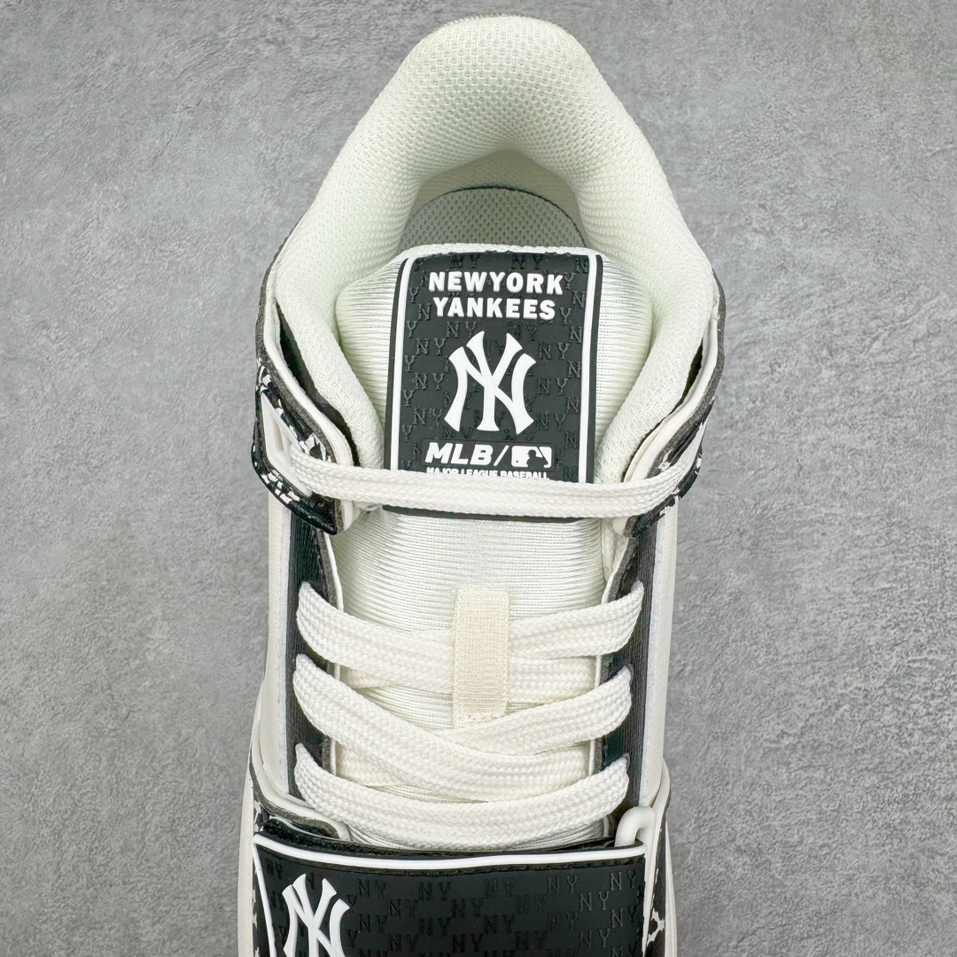  MLB Chunky Liner 纽约洋基队  低筒 厚底 老爹鞋 防滑减震耐磨 板鞋 休闲鞋 男鞋 女鞋 波鞋 米黑 3ASXLM13N-50BKS