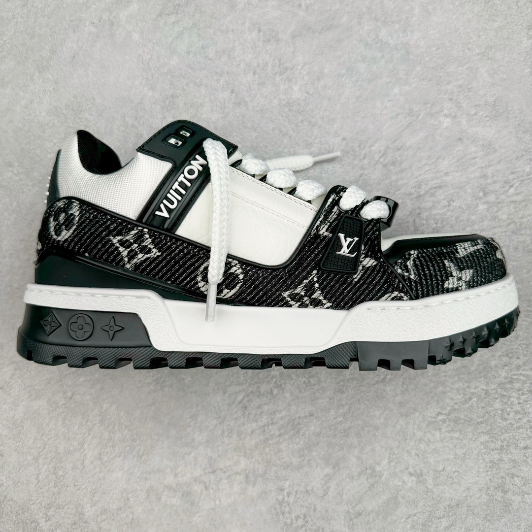  Louis Vuitton 路易威登 TTrainer Maxi 小胖丁  筒 休闲鞋 板鞋 运动鞋 男鞋 女鞋 黑白色  1ACXAQ