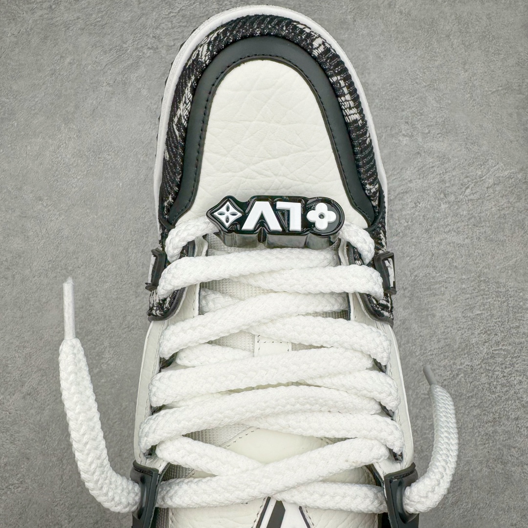  Louis Vuitton 路易威登 TTrainer Maxi 小胖丁  筒 休闲鞋 板鞋 运动鞋 男鞋 女鞋 黑白色  1ACXAQ