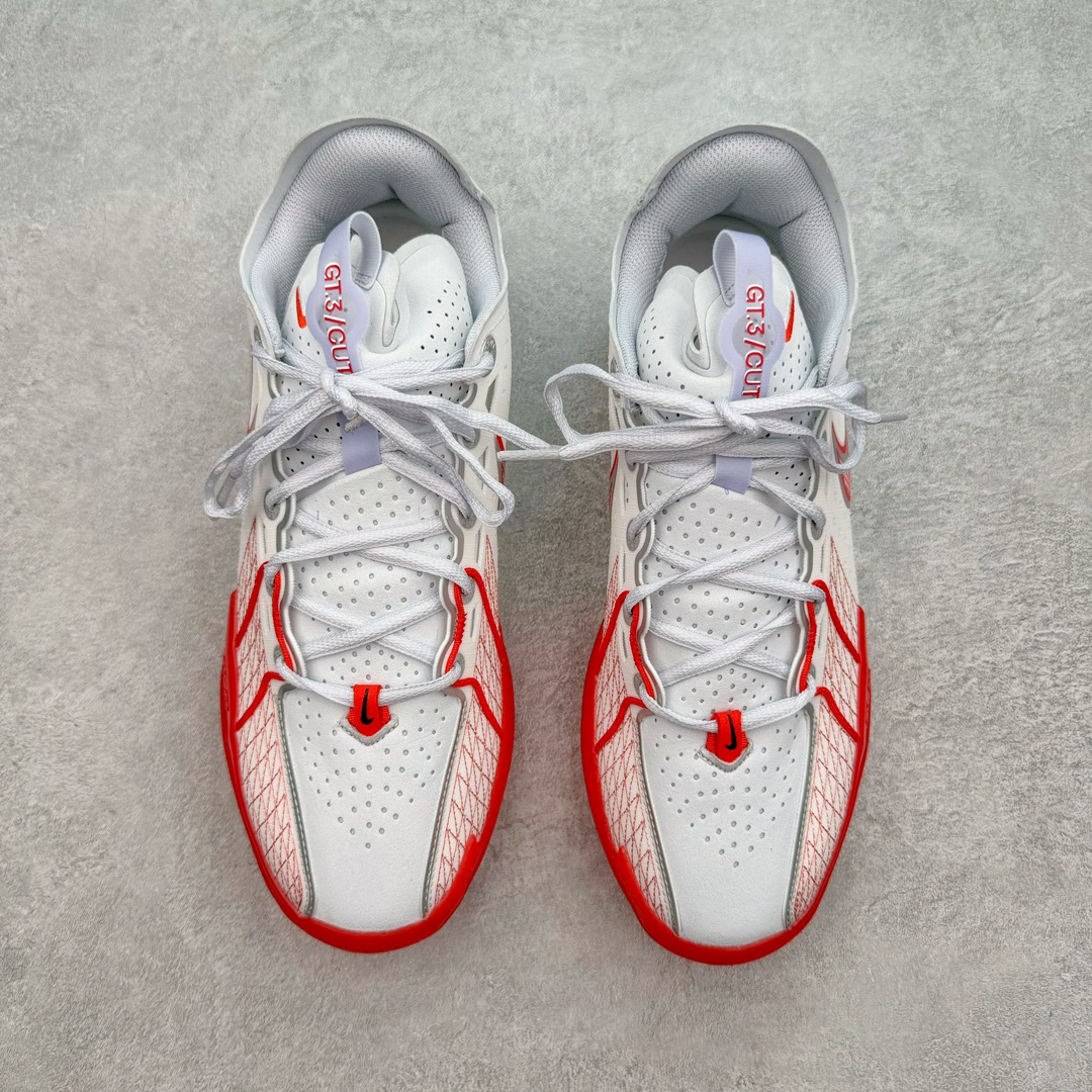 灭世纯原 ZOOM GT Cut 3 EP  中筒  篮球鞋 球鞋 实战鞋 全掌气垫 后卫精英 TPU抗扭 男鞋 波鞋 白红 DV2918-101