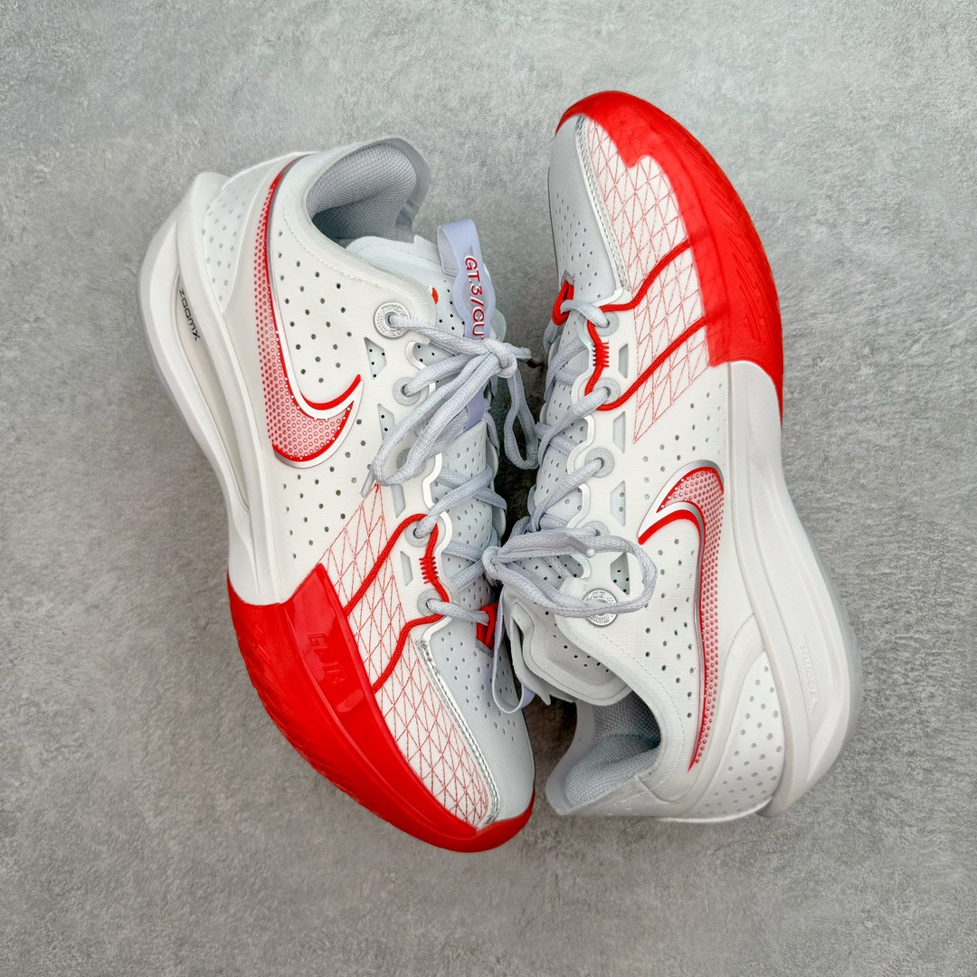 灭世纯原 ZOOM GT Cut 3 EP  中筒  篮球鞋 球鞋 实战鞋 全掌气垫 后卫精英 TPU抗扭 男鞋 波鞋 白红 DV2918-101