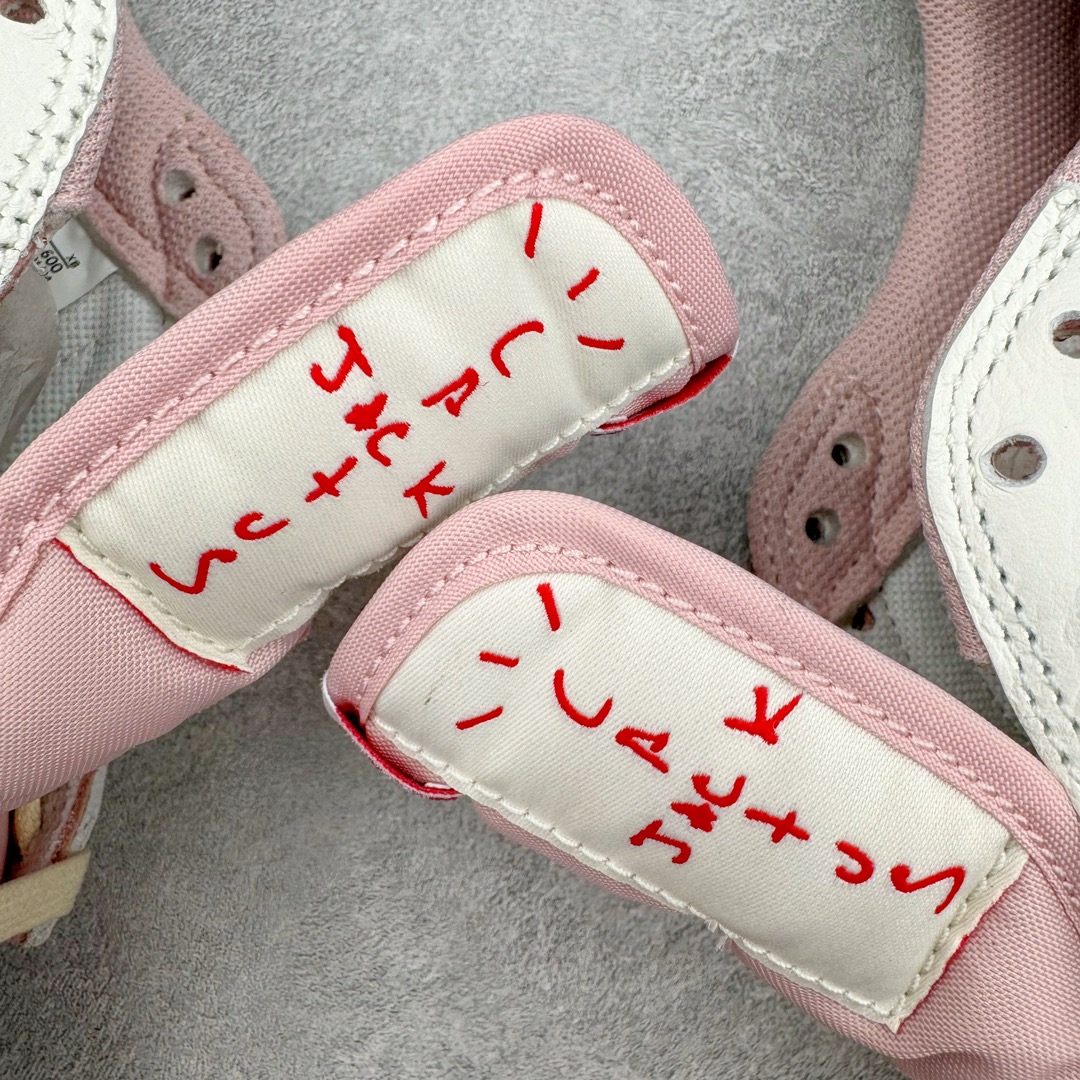  天花板 Travis Scott x Air Jordan 1 Low  AJ1 倒钩 9.0  低筒 倒钩 板鞋 篮球鞋 波鞋 男女同款  粉色DM7866-600