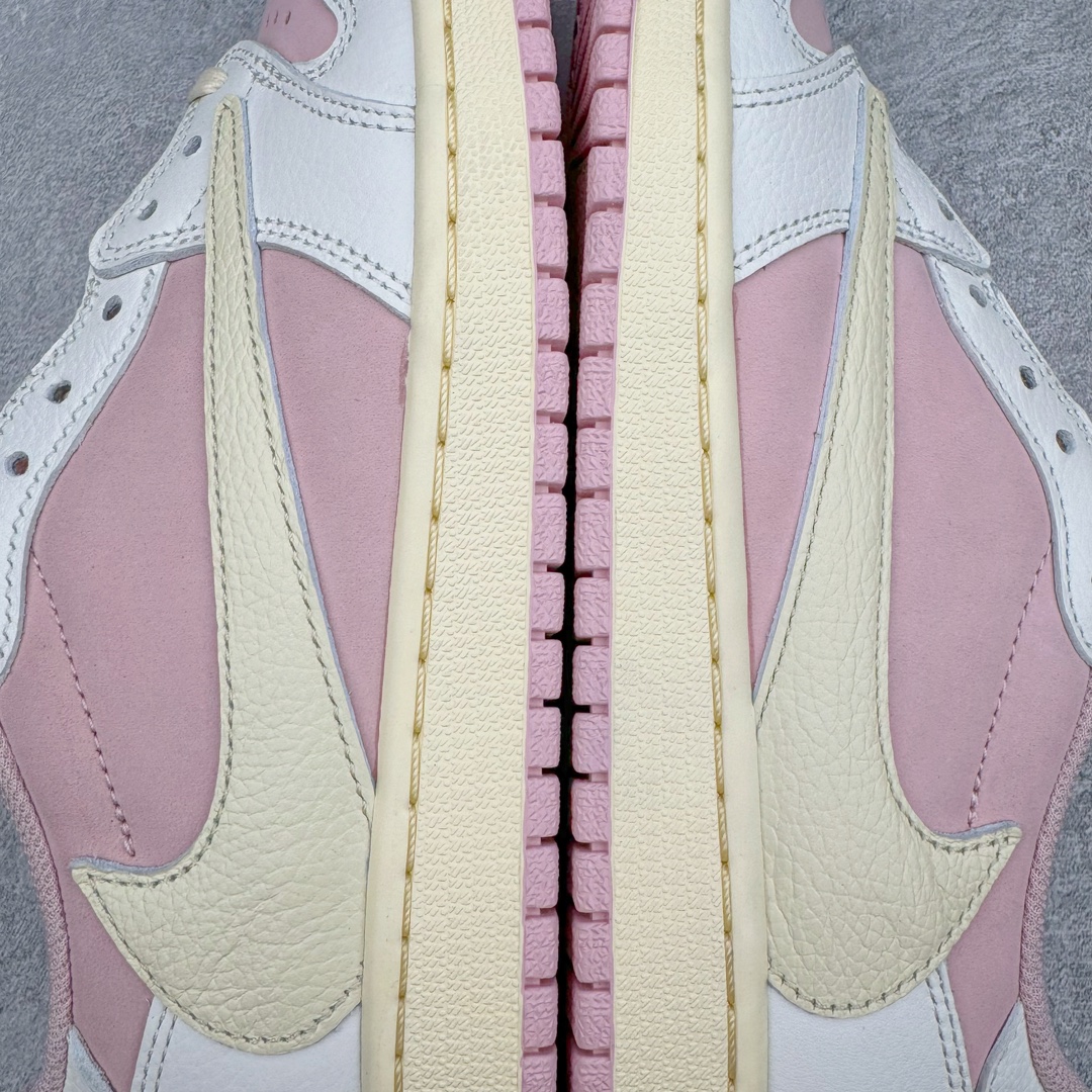 天花板 Travis Scott x Air Jordan 1 Low  AJ1 倒钩 9.0  低筒 倒钩 板鞋 篮球鞋 波鞋 男女同款  粉色DM7866-600