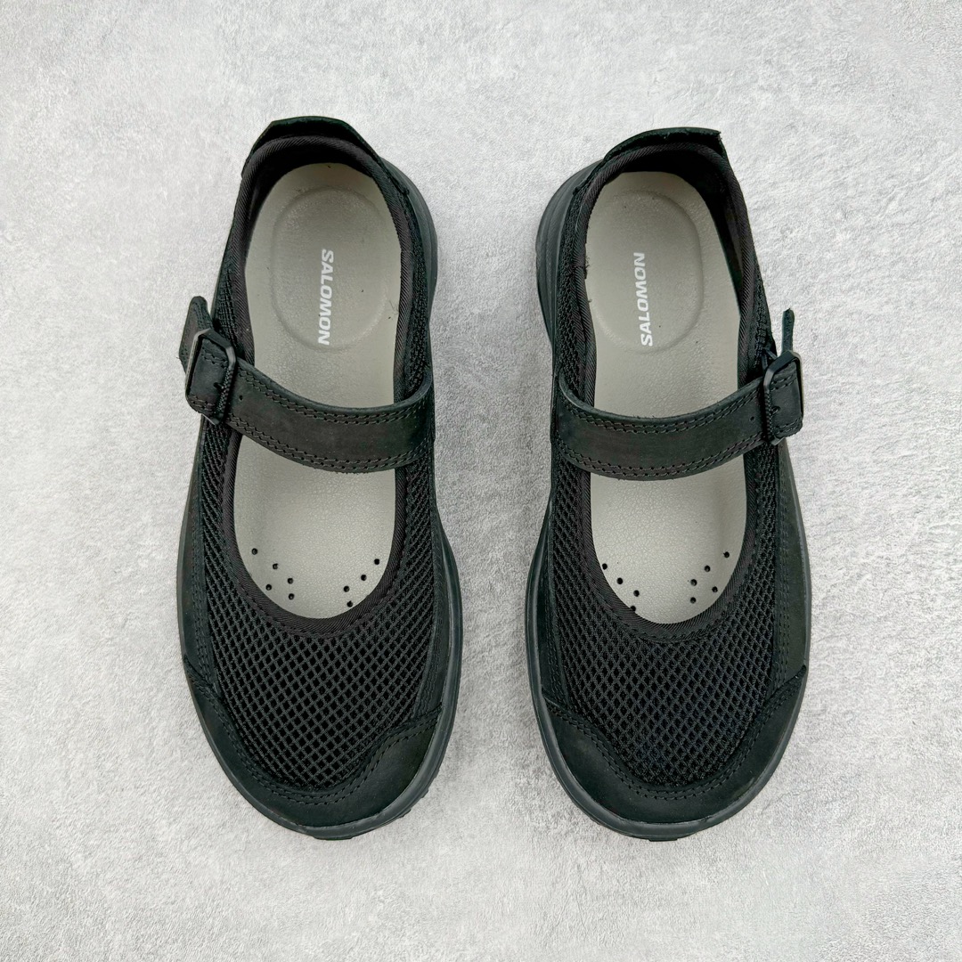 RX MARIE SALOMON  萨洛蒙  低筒 魔术贴 减震防滑 户外休闲鞋 涉水 一脚蹬   女款 黑色 L47363200