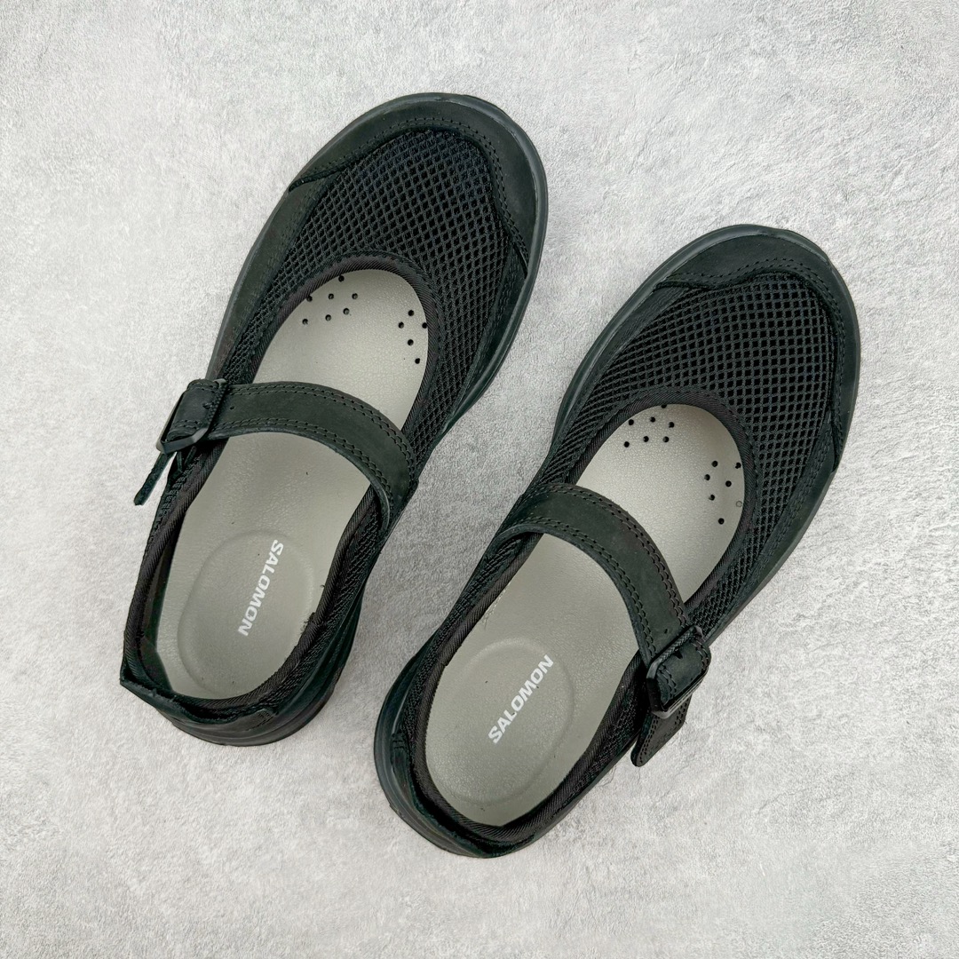 RX MARIE SALOMON  萨洛蒙  低筒 魔术贴 减震防滑 户外休闲鞋 涉水 一脚蹬   女款 黑色 L47363200