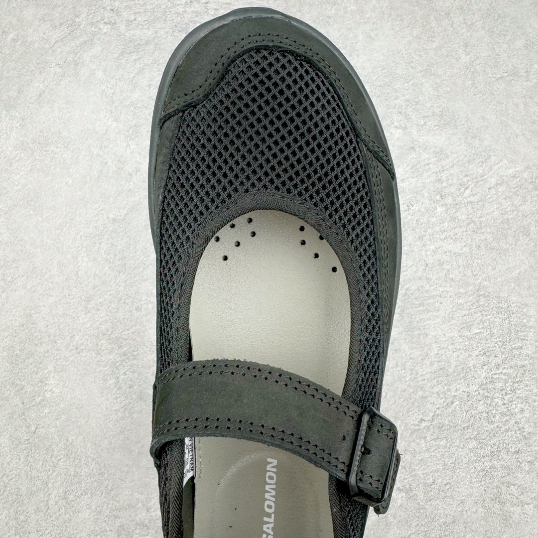 RX MARIE SALOMON  萨洛蒙  低筒 魔术贴 减震防滑 户外休闲鞋 涉水 一脚蹬   女款 黑色 L47363200