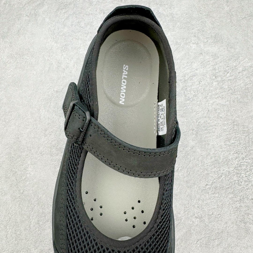 RX MARIE SALOMON  萨洛蒙  低筒 魔术贴 减震防滑 户外休闲鞋 涉水 一脚蹬   女款 黑色 L47363200