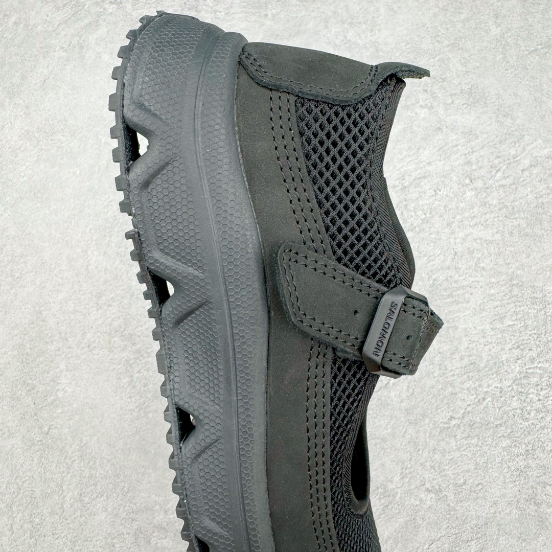 RX MARIE SALOMON  萨洛蒙  低筒 魔术贴 减震防滑 户外休闲鞋 涉水 一脚蹬   女款 黑色 L47363200