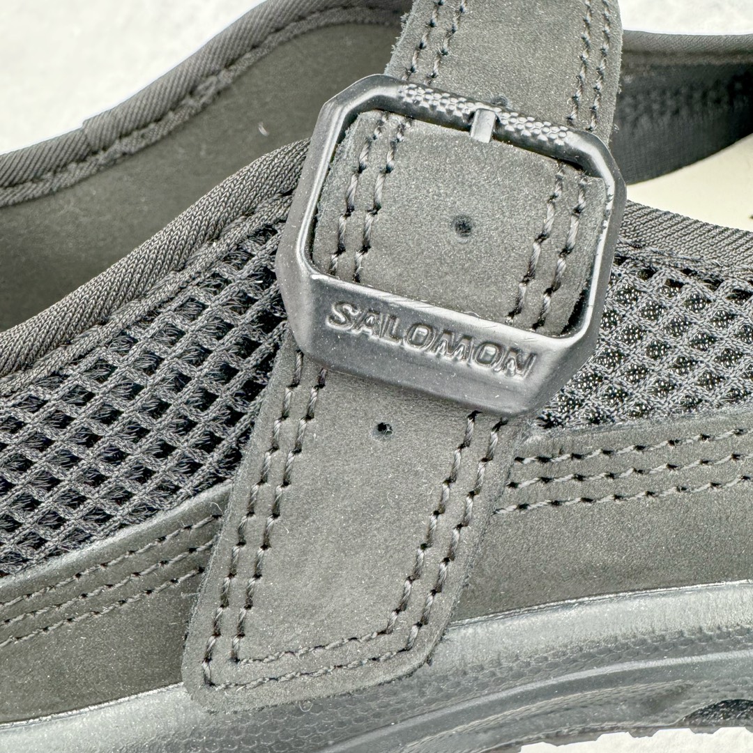 RX MARIE SALOMON  萨洛蒙  低筒 魔术贴 减震防滑 户外休闲鞋 涉水 一脚蹬   女款 黑色 L47363200