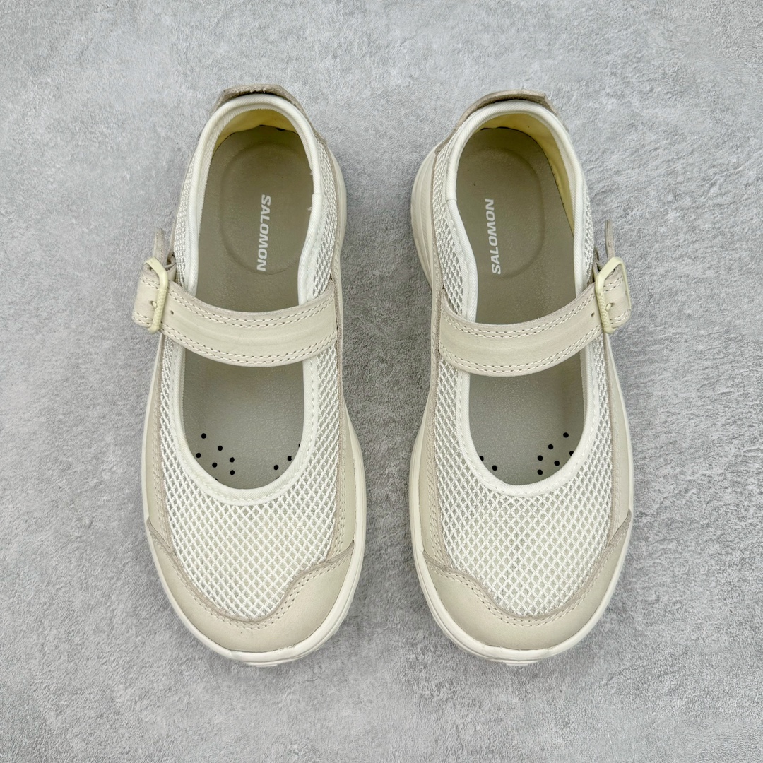  RX MARIE SALOMON  萨洛蒙  低筒 魔术贴 减震防滑 户外休闲鞋 涉水 一脚蹬   女款 米白色 L47433800