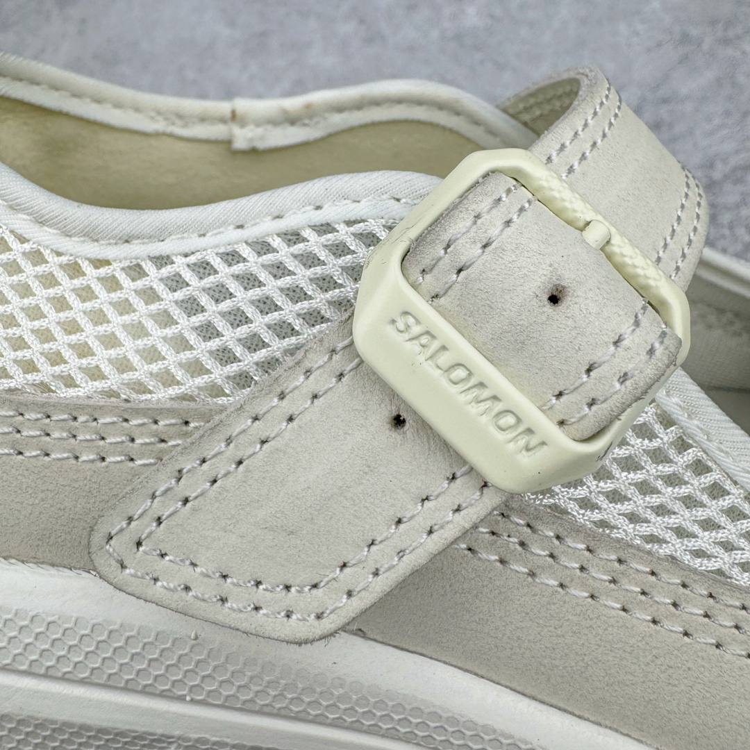  RX MARIE SALOMON  萨洛蒙  低筒 魔术贴 减震防滑 户外休闲鞋 涉水 一脚蹬   女款 米白色 L47433800