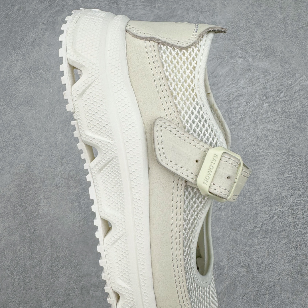  RX MARIE SALOMON  萨洛蒙  低筒 魔术贴 减震防滑 户外休闲鞋 涉水 一脚蹬   女款 米白色 L47433800