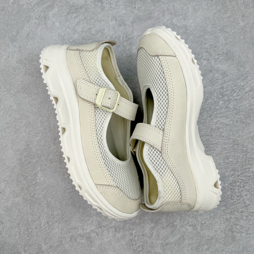  RX MARIE SALOMON  萨洛蒙  低筒 魔术贴 减震防滑 户外休闲鞋 涉水 一脚蹬   女款 米白色 L47433800