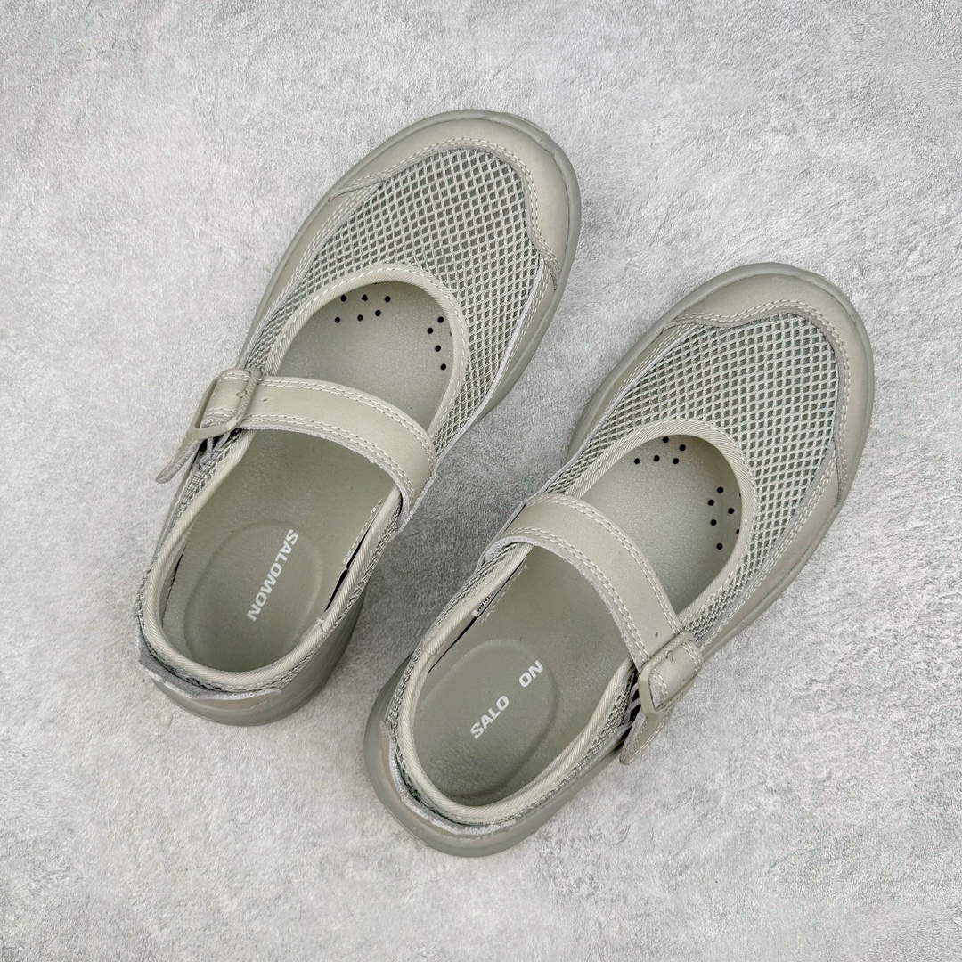  RX MARIE SALOMON  萨洛蒙  低筒 魔术贴 减震防滑 户外休闲鞋 涉水 一脚蹬   女款 灰色 L47433900