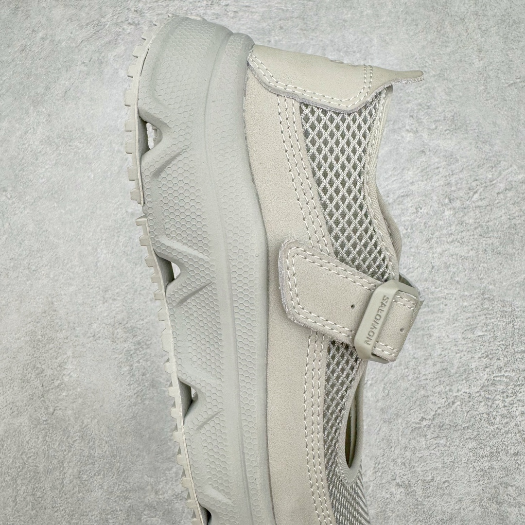  RX MARIE SALOMON  萨洛蒙  低筒 魔术贴 减震防滑 户外休闲鞋 涉水 一脚蹬   女款 灰色 L47433900