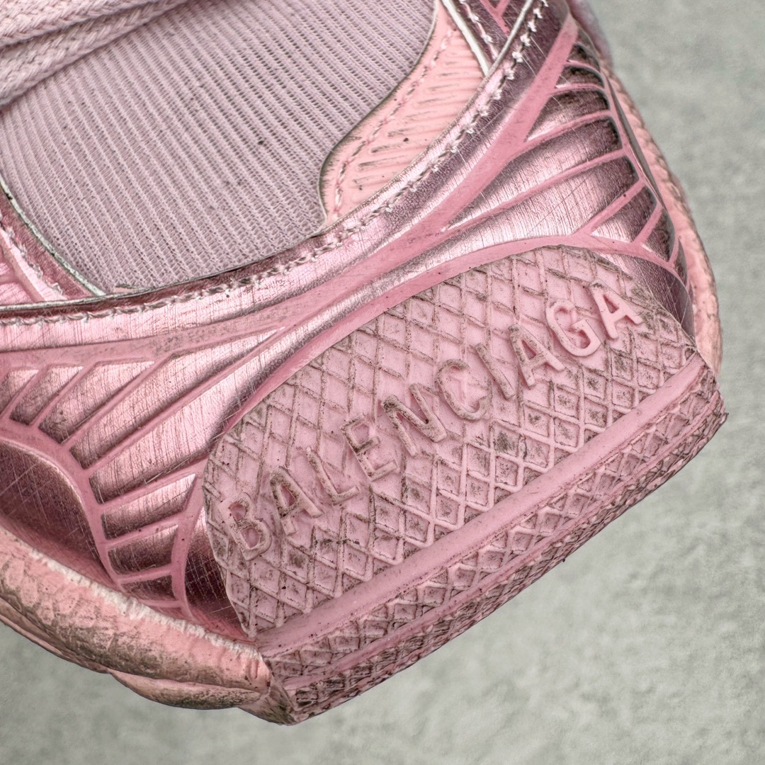  Balenciaga 巴黎世家 3XL 网布 系带 做旧 低筒 老爹鞋 运动 复古板鞋 休闲鞋 男鞋 女鞋 丝绸布 粉色