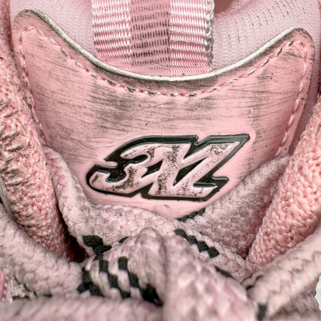  Balenciaga 巴黎世家 3XL 网布 系带 做旧 低筒 老爹鞋 运动 复古板鞋 休闲鞋 男鞋 女鞋 丝绸布 粉色