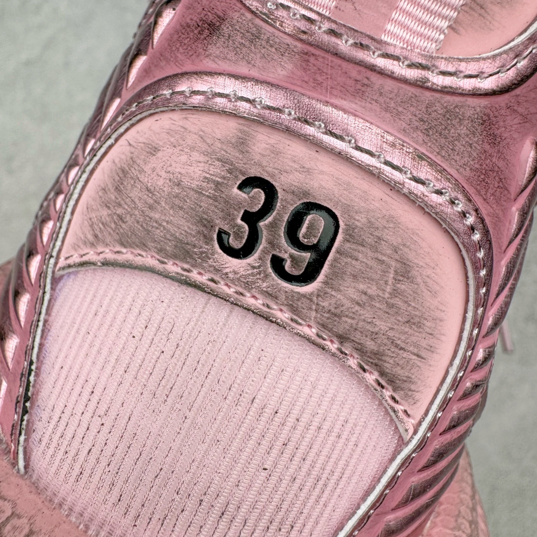  Balenciaga 巴黎世家 3XL 网布 系带 做旧 低筒 老爹鞋 运动 复古板鞋 休闲鞋 男鞋 女鞋 丝绸布 粉色