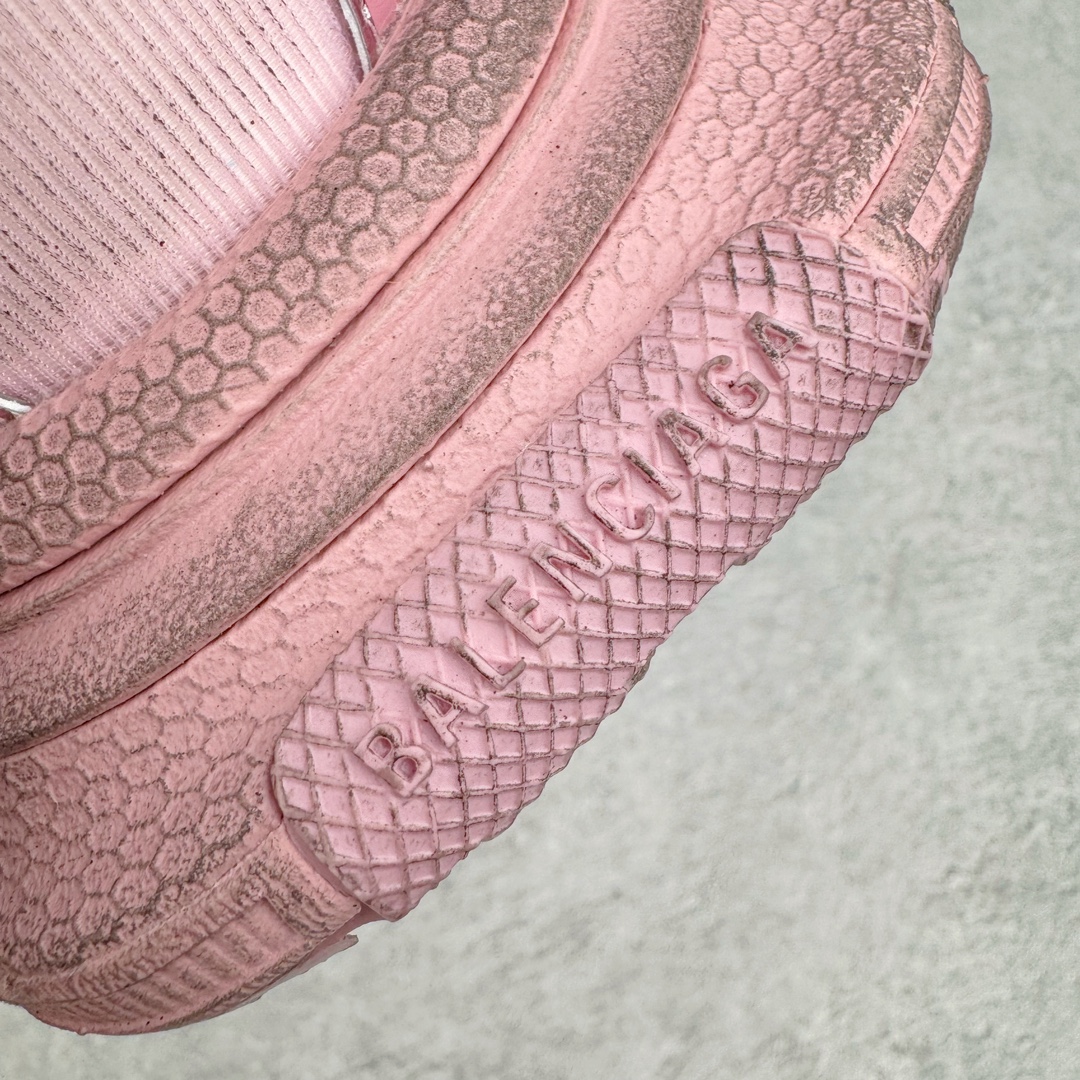  Balenciaga 巴黎世家 3XL 网布 系带 做旧 低筒 老爹鞋 运动 复古板鞋 休闲鞋 男鞋 女鞋 丝绸布 粉色