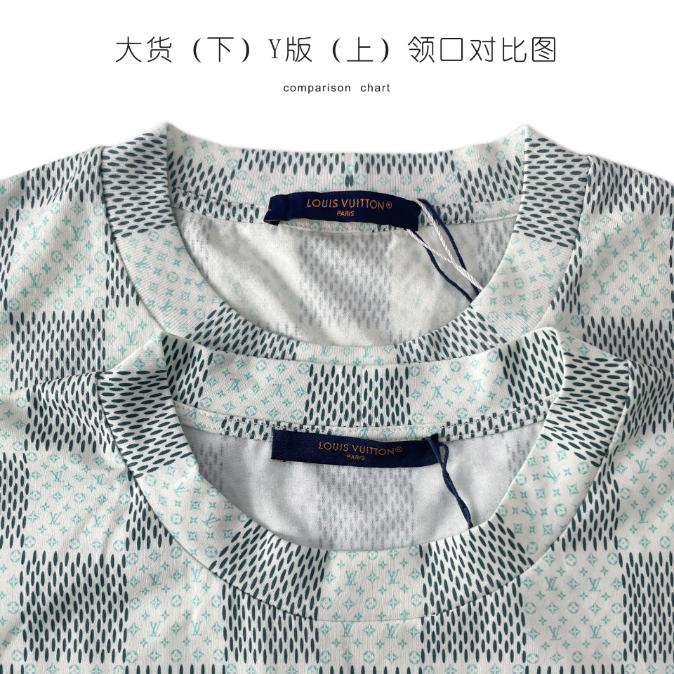 #DDJ-DIOR 迪奥 SS24  棋盘格图案  字母logo刺绣短袖 圆领 T恤 夏季 绿色  1AFR24