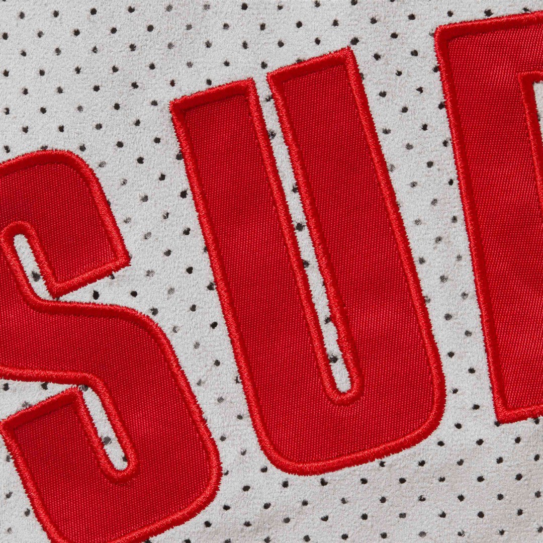  Supreme SS24 WEEK13 UL TRASUEDE MESH SHORT 网眼微标 印花休闲短裤 男女同款 三色 灰色 蓝色 黑色   SUP-SS24-211 