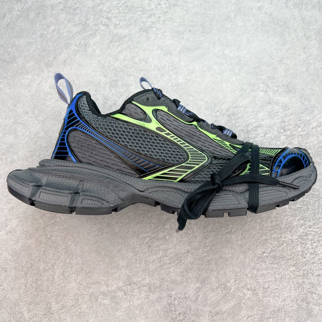  Balenciaga 巴黎世家 3XL 网布 系带 做旧 低筒 老爹鞋 运动 复古板鞋 休闲鞋 男鞋 女鞋  黑绿蓝