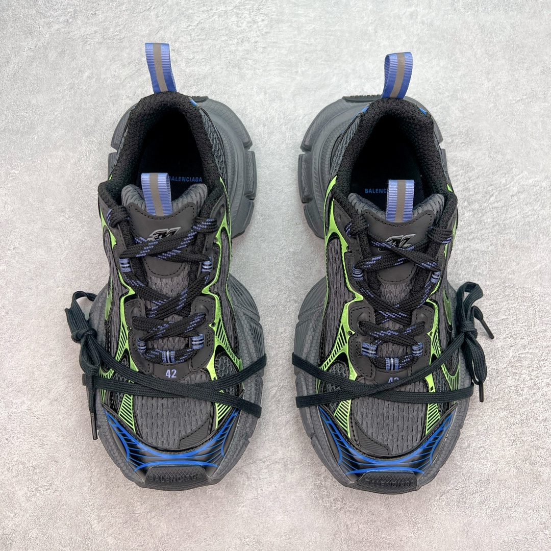  Balenciaga 巴黎世家 3XL 网布 系带 做旧 低筒 老爹鞋 运动 复古板鞋 休闲鞋 男鞋 女鞋  黑绿蓝