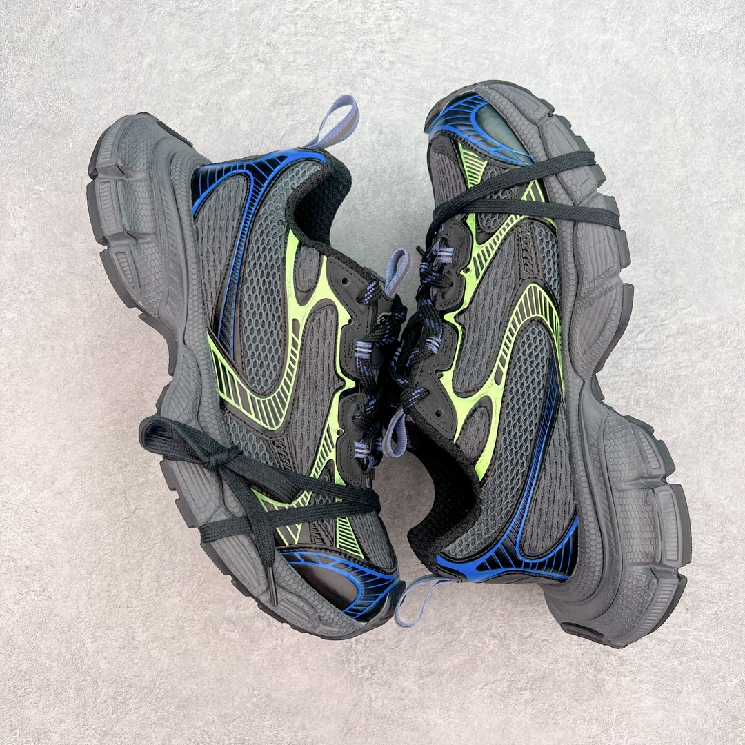  Balenciaga 巴黎世家 3XL 网布 系带 做旧 低筒 老爹鞋 运动 复古板鞋 休闲鞋 男鞋 女鞋  黑绿蓝