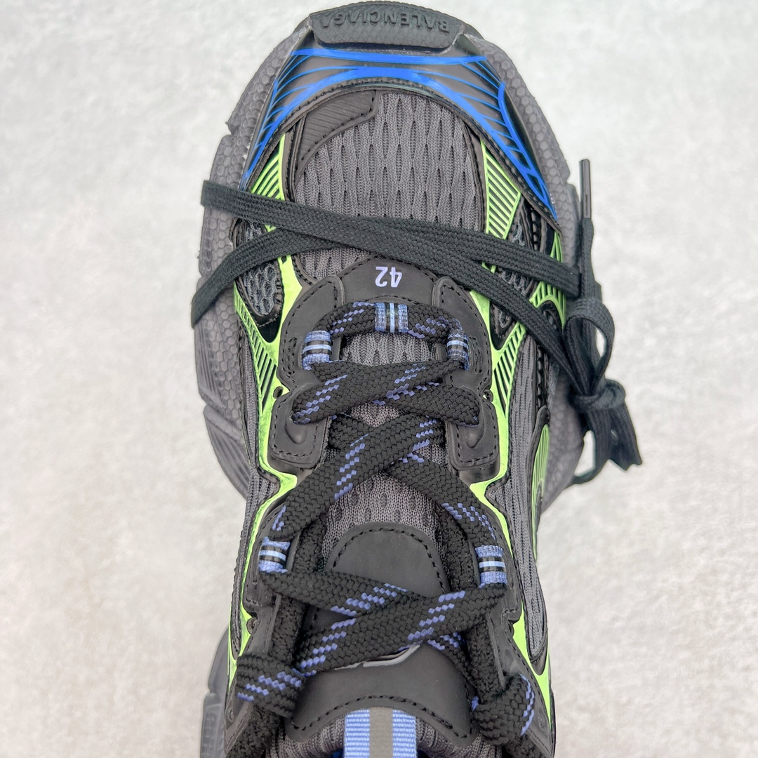  Balenciaga 巴黎世家 3XL 网布 系带 做旧 低筒 老爹鞋 运动 复古板鞋 休闲鞋 男鞋 女鞋  黑绿蓝