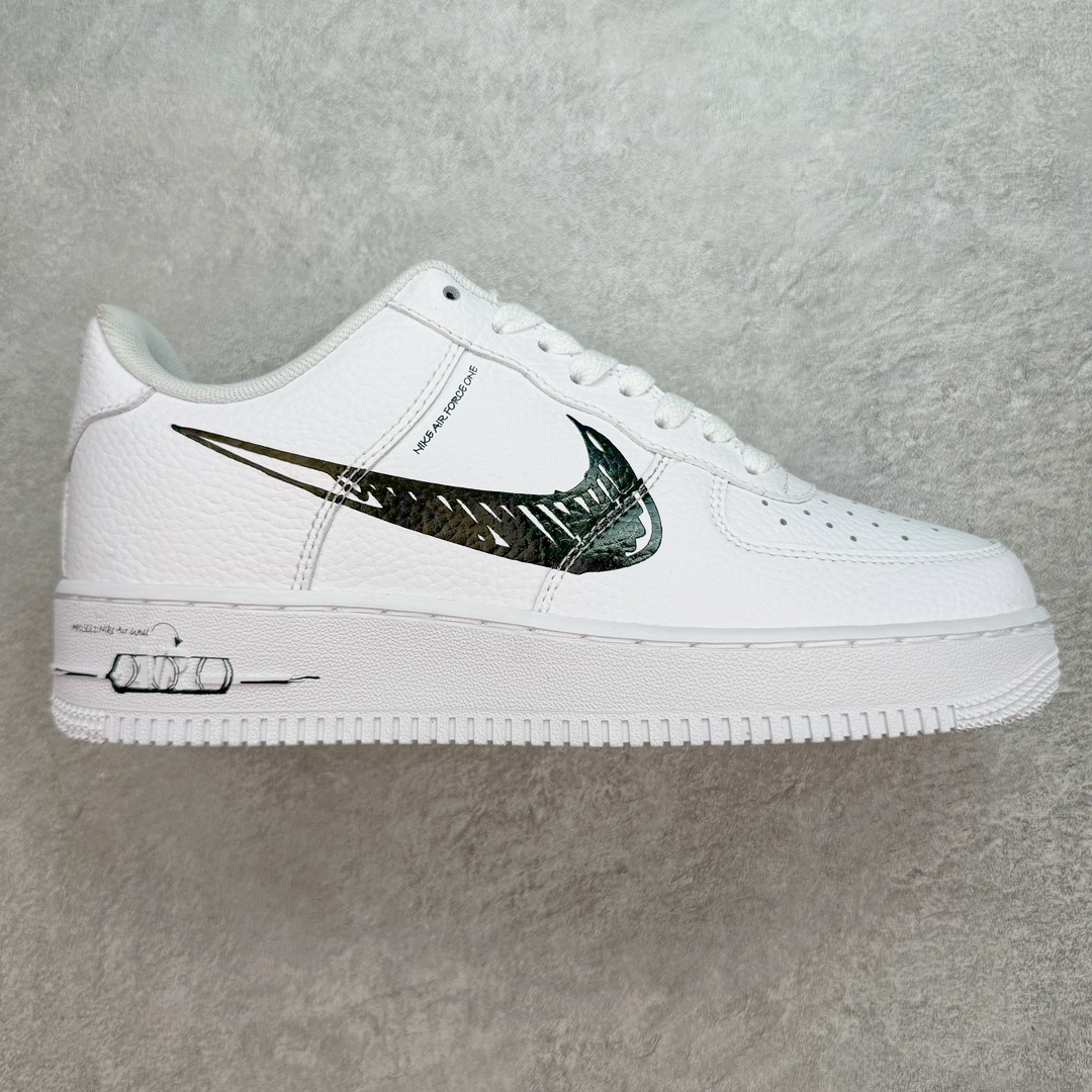  Air Force 1 Low  AF1 Sketch 低筒 厚底 防滑轻便 休闲鞋 板鞋 男鞋 女鞋 波鞋  黑白 CW7581-101