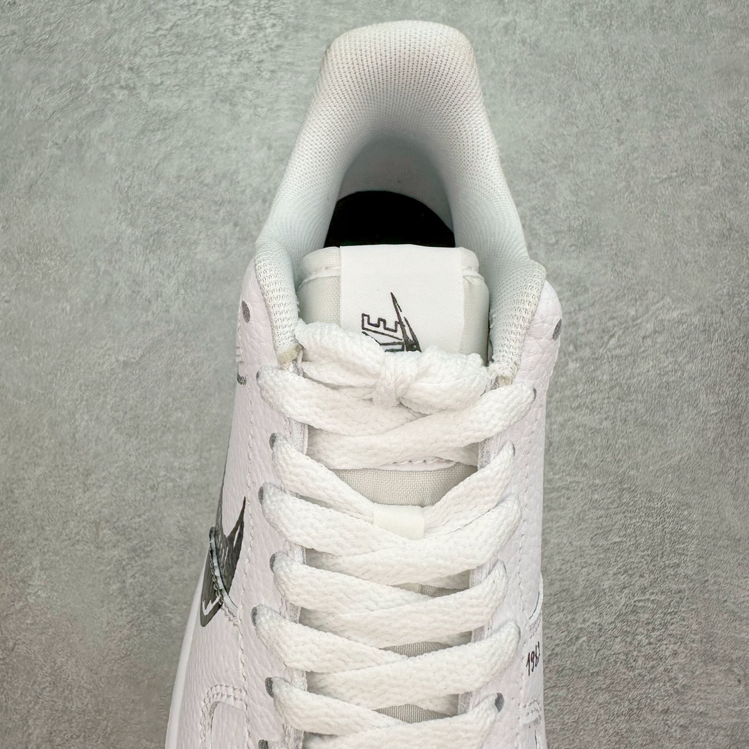  Air Force 1 Low  AF1 Sketch 低筒 厚底 防滑轻便 休闲鞋 板鞋 男鞋 女鞋 波鞋  黑白 CW7581-101