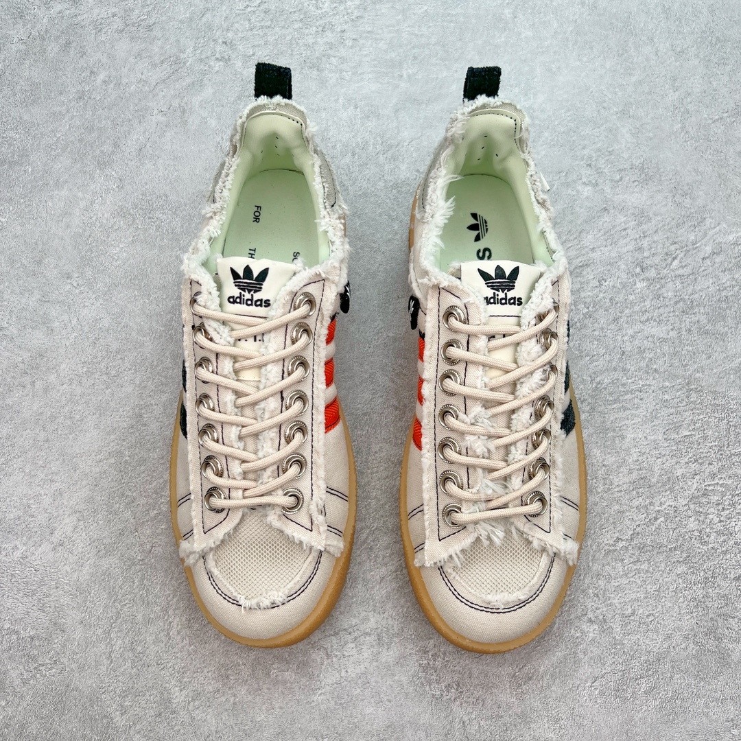 Song For The Mute  X Adidas Originals Campus 00s 80s PU 低筒 纺织 复古板鞋 德训休闲鞋 男鞋女鞋 白色 ID4818
