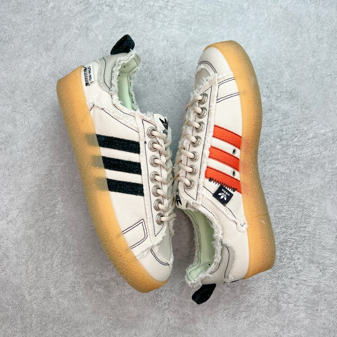 Song For The Mute  X Adidas Originals Campus 00s 80s PU 低筒 纺织 复古板鞋 德训休闲鞋 男鞋女鞋 白色 ID4818