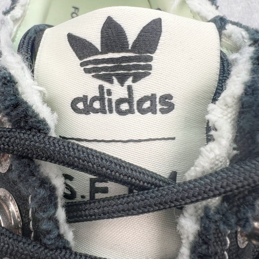  Song For The Mute  X Adidas Originals Campus 00s 80s PU 低筒 纺织 复古板鞋 德训休闲鞋 男鞋女鞋 黑色 ID4791 