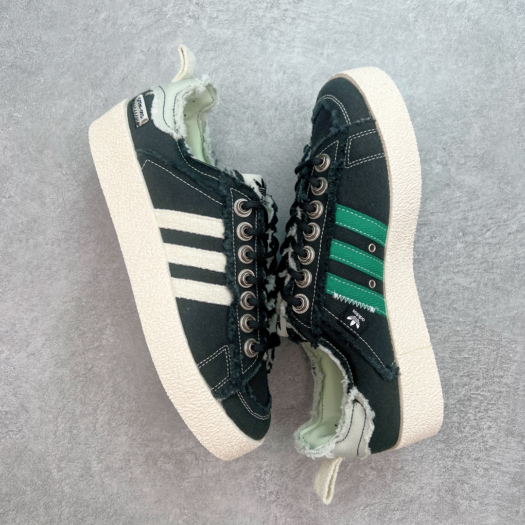  Song For The Mute  X Adidas Originals Campus 00s 80s PU 低筒 纺织 复古板鞋 德训休闲鞋 男鞋女鞋 黑色 ID4791 