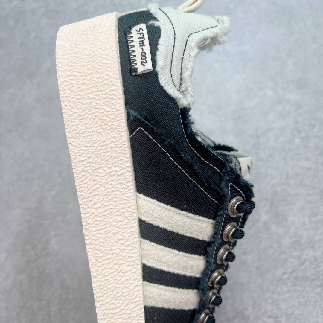  Song For The Mute  X Adidas Originals Campus 00s 80s PU 低筒 纺织 复古板鞋 德训休闲鞋 男鞋女鞋 黑色 ID4791 