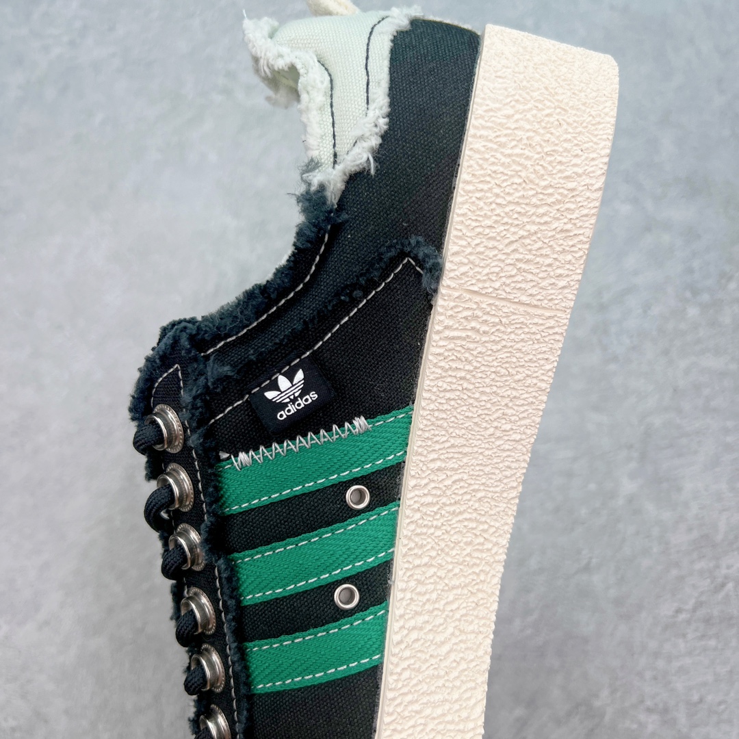  Song For The Mute  X Adidas Originals Campus 00s 80s PU 低筒 纺织 复古板鞋 德训休闲鞋 男鞋女鞋 黑色 ID4791 