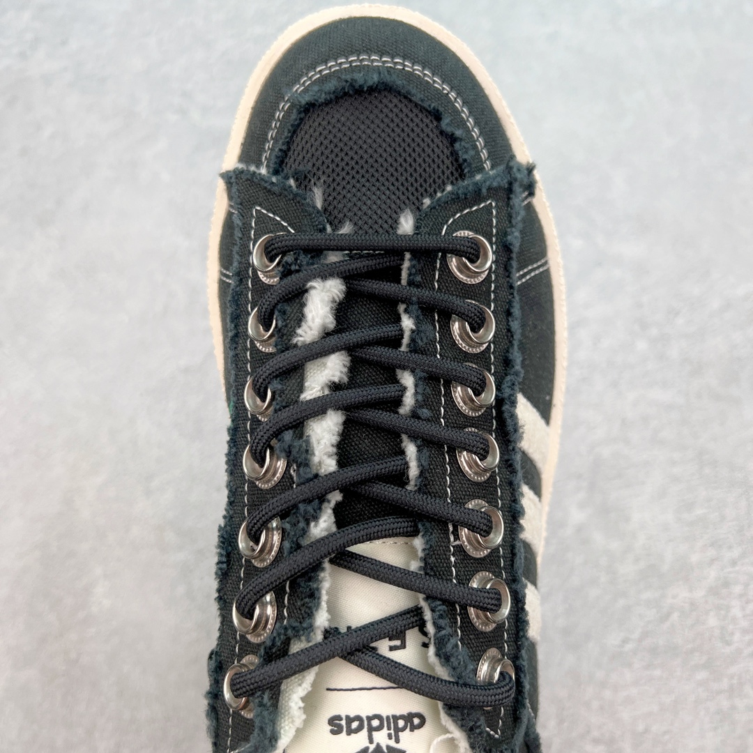  Song For The Mute  X Adidas Originals Campus 00s 80s PU 低筒 纺织 复古板鞋 德训休闲鞋 男鞋女鞋 黑色 ID4791 