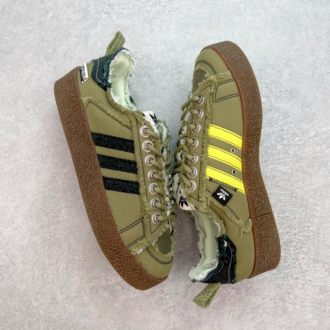  Song For The Mute  X Adidas Originals Campus 00s 80s PU 低筒 纺织 复古板鞋 德训休闲鞋 男鞋女鞋 军绿ID4792 