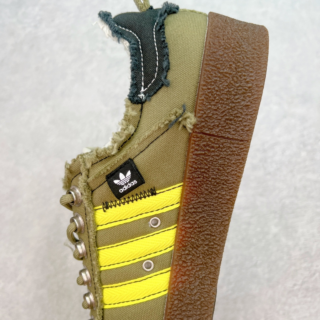  Song For The Mute  X Adidas Originals Campus 00s 80s PU 低筒 纺织 复古板鞋 德训休闲鞋 男鞋女鞋 军绿ID4792 