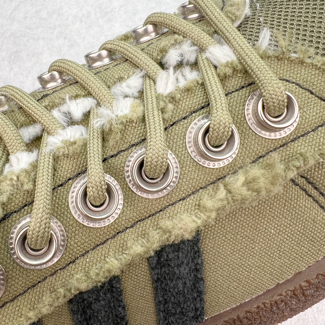  Song For The Mute  X Adidas Originals Campus 00s 80s PU 低筒 纺织 复古板鞋 德训休闲鞋 男鞋女鞋 军绿ID4792 