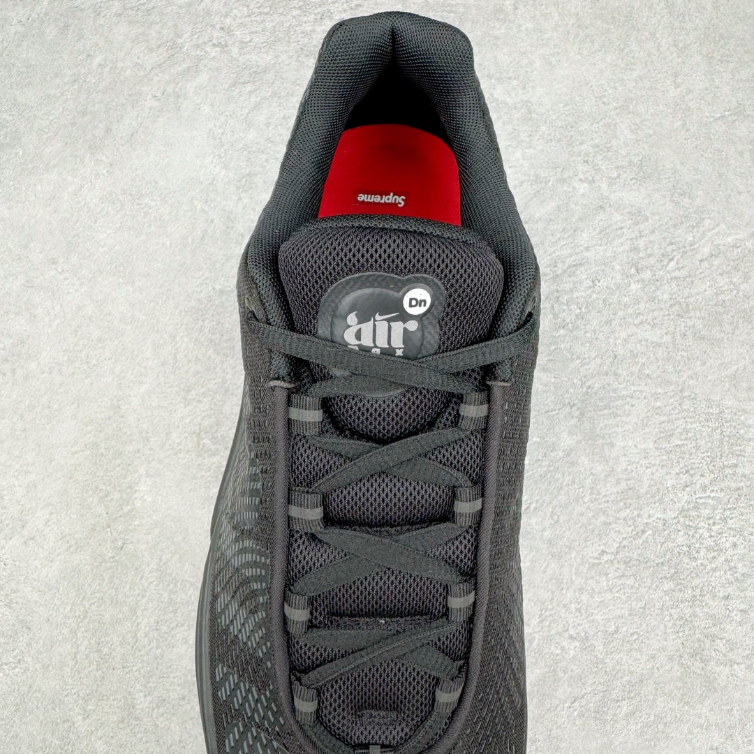 Supreme Nike Air Max Dn 低筒 网布 时尚 耐磨透气 休闲鞋 板鞋 气垫 波鞋 男女同款 黑色 FZ4044-001