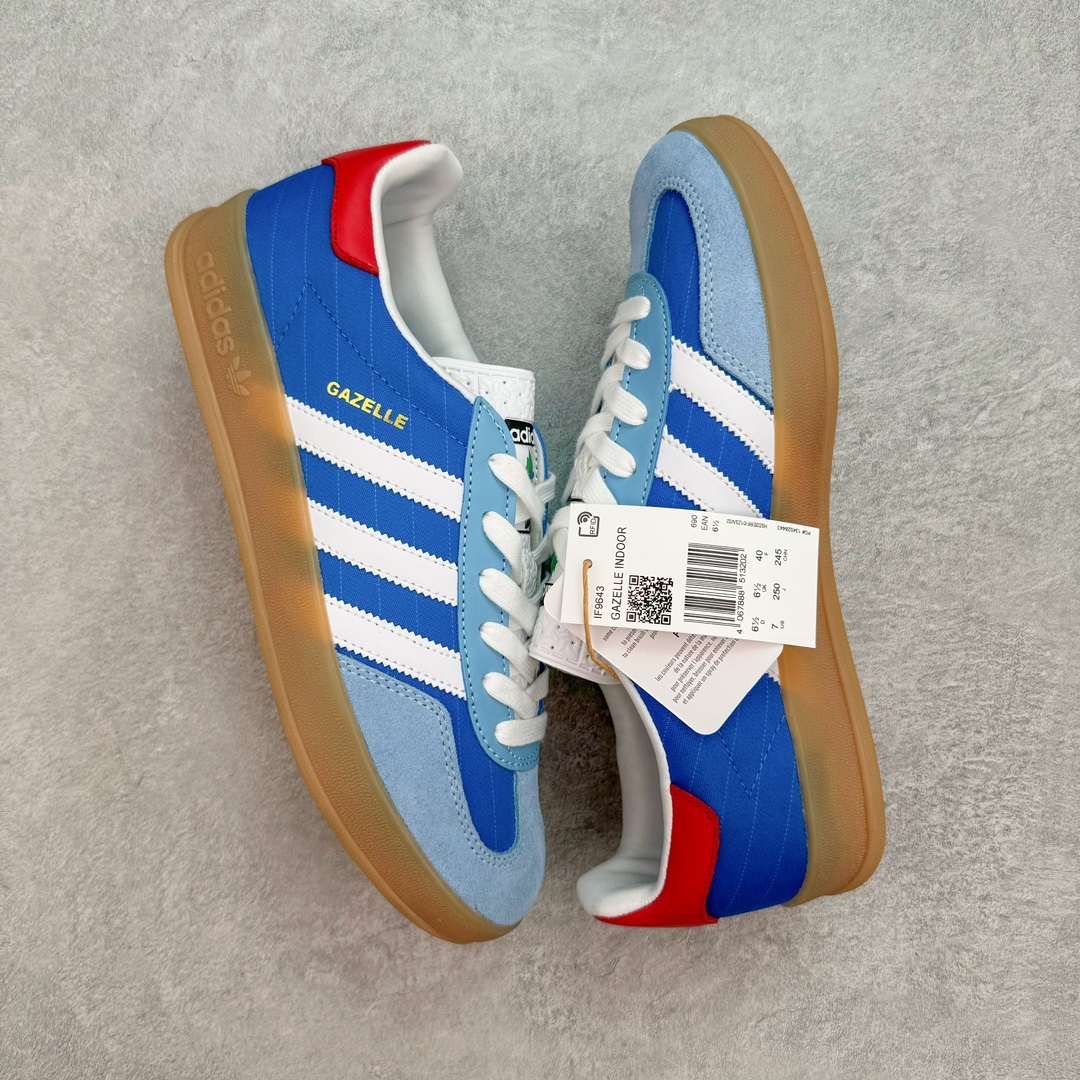  s2 Adidas Originals Gazelle Indoor Olympic Black 低筒 瞪羚室内 复古板鞋 德训休闲鞋 男鞋 女鞋 蓝色 IF9643 