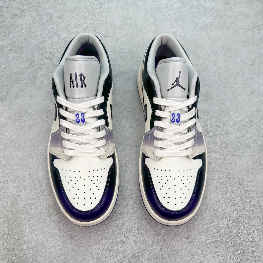  Air Jordan AJ1 Low  低筒  复古防滑 板鞋休闲 篮球鞋  波鞋 女款 白黑紫 HF5759-101