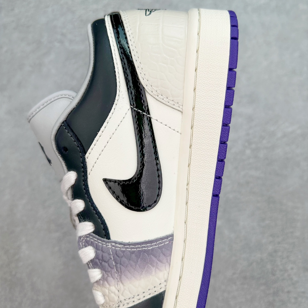  Air Jordan AJ1 Low  低筒  复古防滑 板鞋休闲 篮球鞋  波鞋 女款 白黑紫 HF5759-101