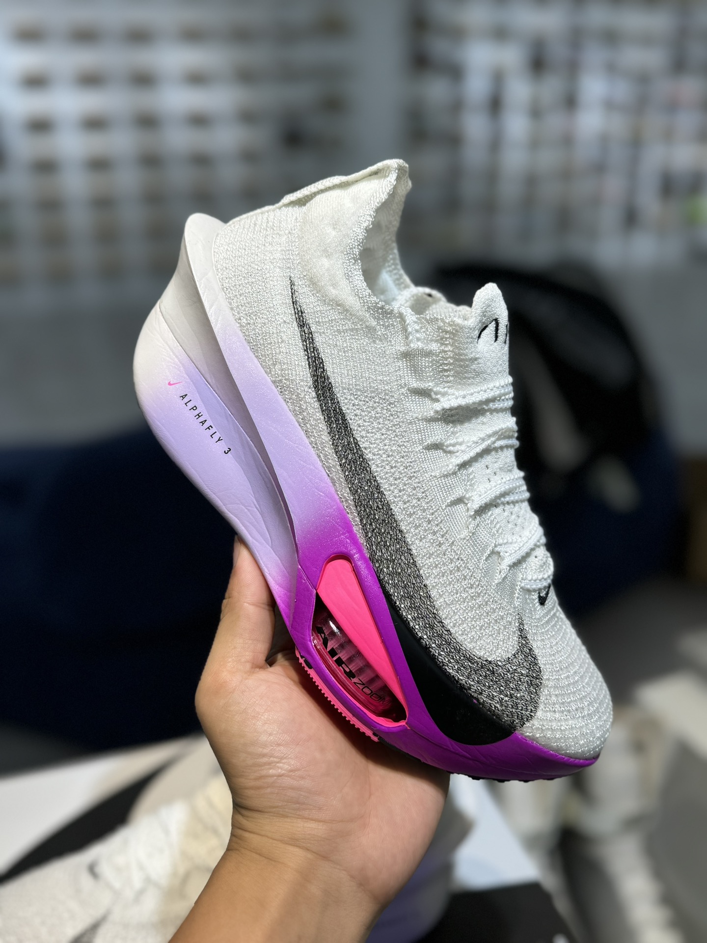  Air Zoom Alphafly NEXT% 3  Blueprint 低筒 减震防滑 马拉松 气垫运动鞋 跑步鞋 男鞋 女鞋 波鞋 玫红渐变 FD8311-100 