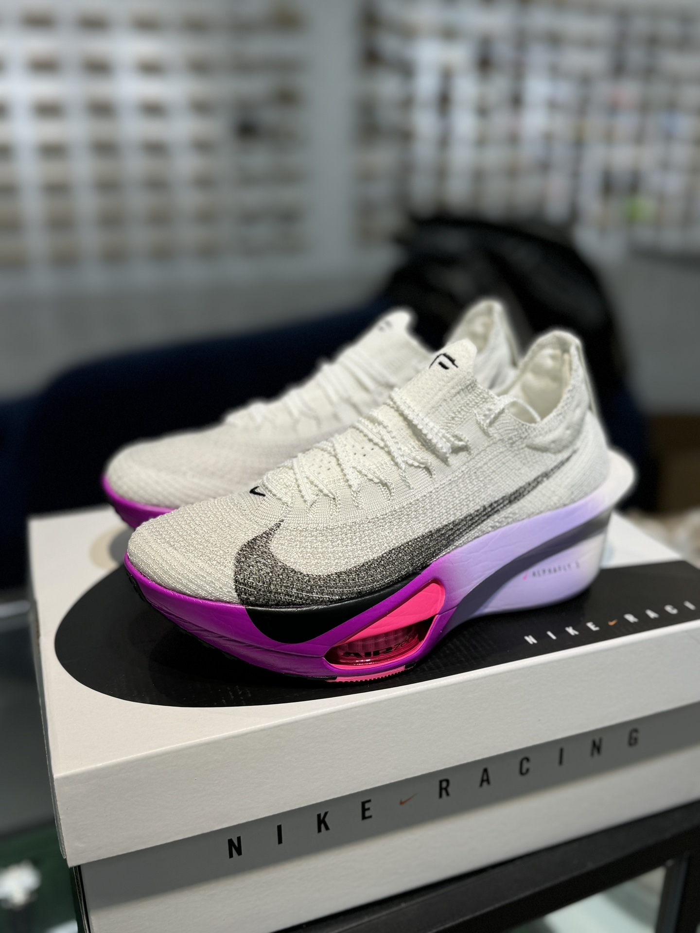  Air Zoom Alphafly NEXT% 3  Blueprint 低筒 减震防滑 马拉松 气垫运动鞋 跑步鞋 男鞋 女鞋 波鞋 玫红渐变 FD8311-100 