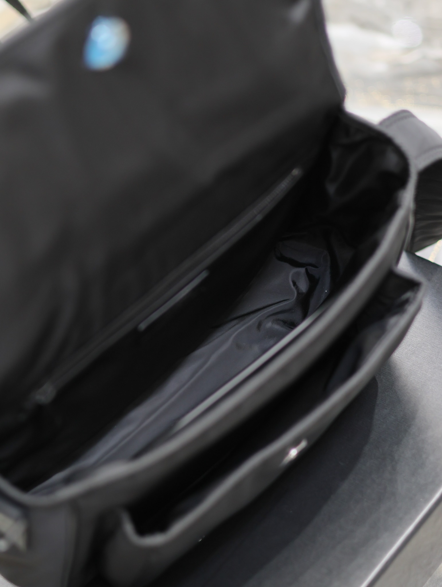 （三个size）SAINT LAURENT 圣罗兰 YSL Niki  织物通勤 流浪包斜挎包 单肩包 小号/中号/大号 黑色尼龙 776611-FACKH-1000 757146-FACKH-1000 