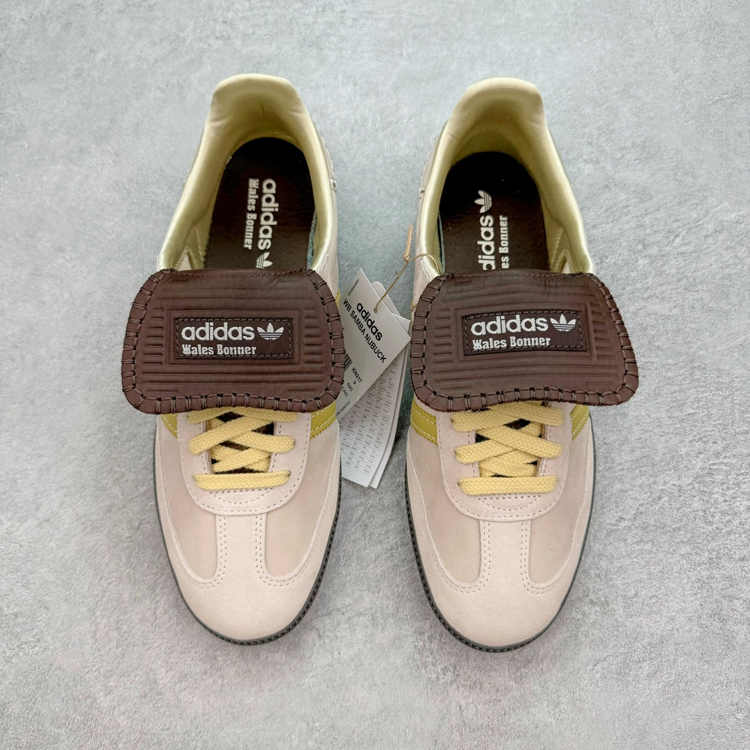  Wales Bonner adidas originals Samba  桑巴 平底鞋 低筒 复古板鞋 休闲鞋 男鞋 女鞋 波鞋 联名白棕 ID0217 